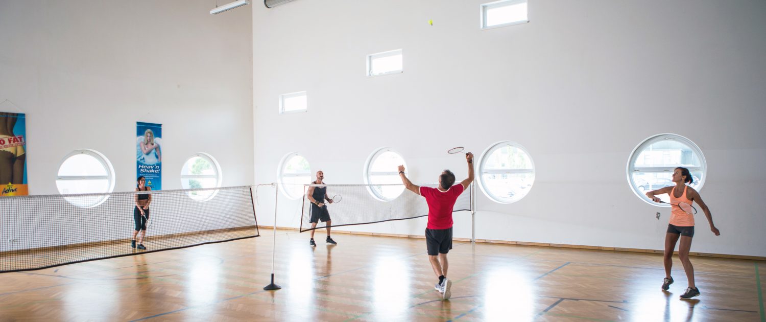 Squash & Badminton – Racquet-Sport unter einem Dach.